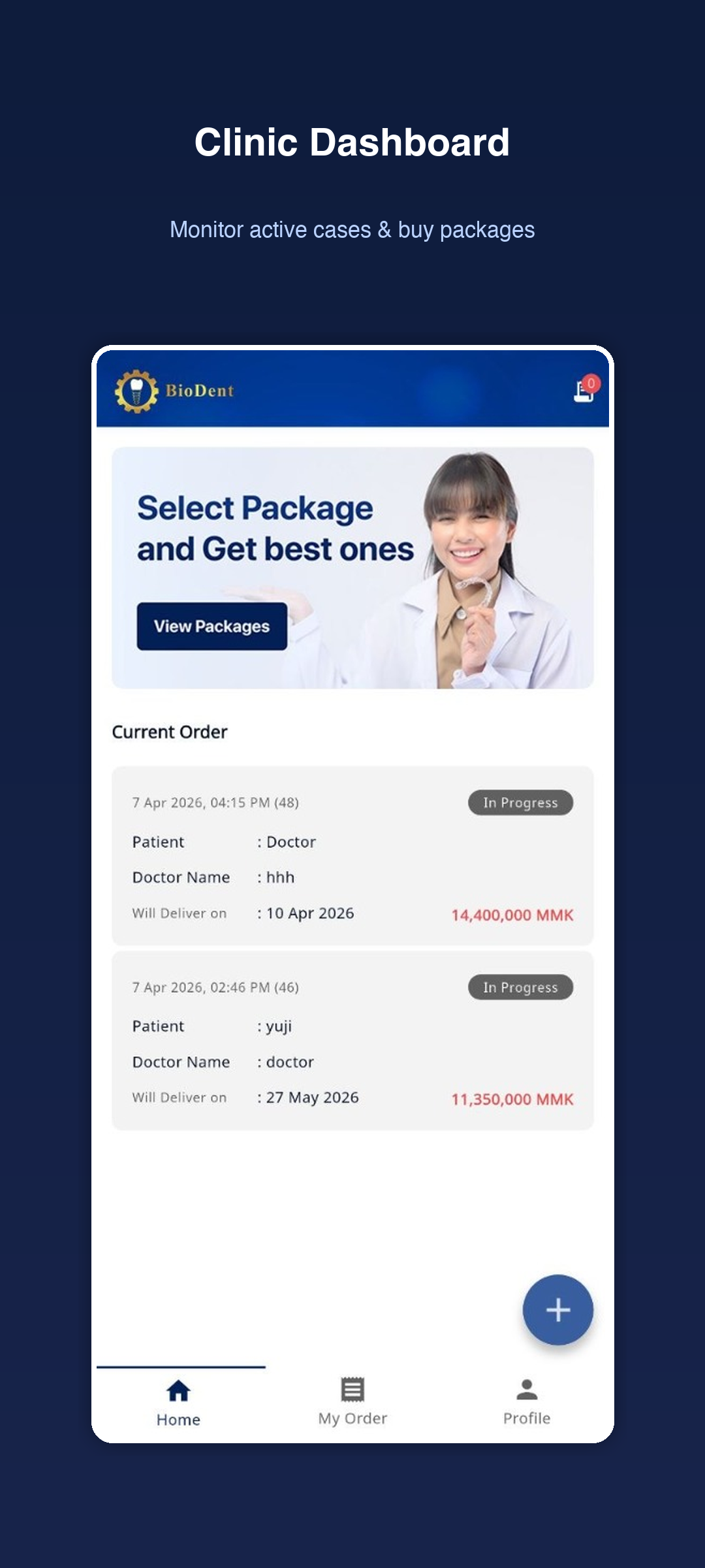 BioDent Order Management App preview